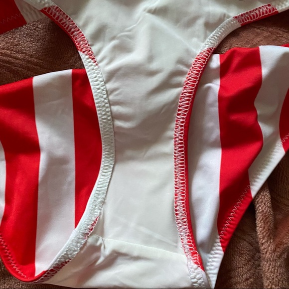 Solid & Striped The Elle Cherry Stripe Bikini - Picture 8 of 10